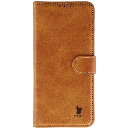 Etui z klapką Bizon Case Pocket do Motorola Moto G86 5G, brązowe