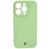 Etui Bizon Case Silicone do Apple iPhone 15 Pro, jasnozielone