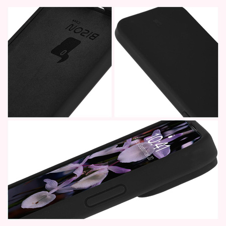 Silikonowe etui Bizon Soft Case do iPhone 15 Plus, czarne