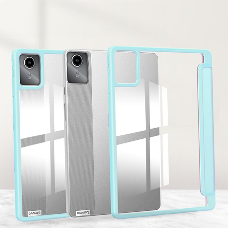 Etui Bizon Case Tab Clear Matt do Lenovo Tab M11 1 gen., błękitne