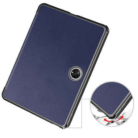 Etui Bizon Case Tab Croc do Oppo Pad 2 / OnePlus Pad, granatowe