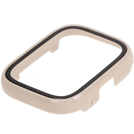 Etui Bizon Case Watch Adamo do Xiaomi Redmi Watch 3 Active, beżowe