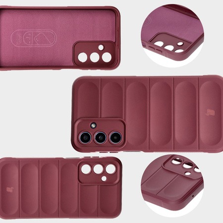 Pancerne etui Bizon Case Tur do Galaxy M35 5G, burgundowe