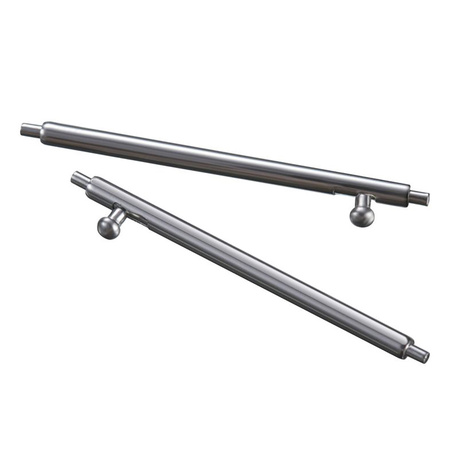 Pasek ze stali nierdzewnej do smartwatcha, Bizon Strap Watch Aura, Quick Release 18 mm, czarny