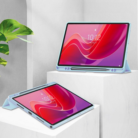 Etui Bizon Case Tab Clear Matt do Lenovo Tab M11 1 gen., błękitne