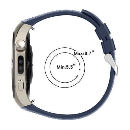 Silikonowy pasek Bizon Strap Watch Silicone do Apple Watch 38/40/41/42 mm, burgundowy