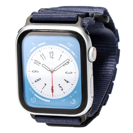 Sportowy pasek do zegarka Bizon Strap Watch Adventure do Apple Watch 44/45/46/49 mm, granatowy