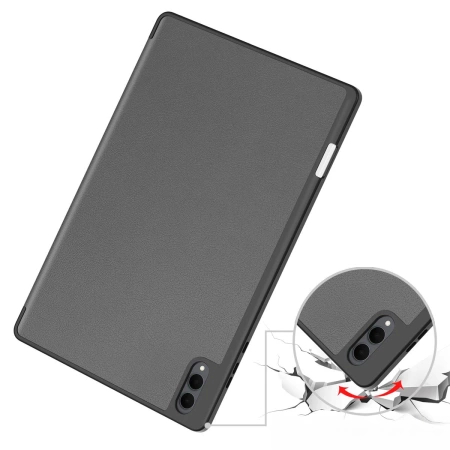Etui z klapką Bizon Case Tab Lizard do Galaxy Tab S11 Ultra, szare