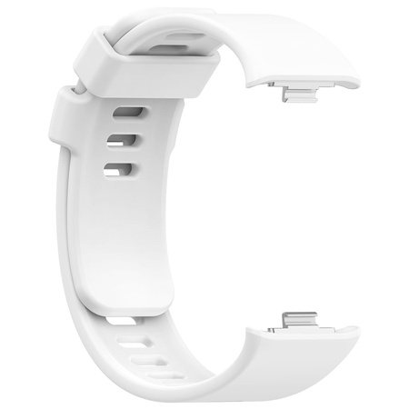 Pasek Bizon Strap Watch Silicone B do Redmi Watch 4 / Xiaomi Smart Band 9 Pro / 8 Pro, biały