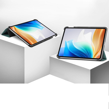 Etui Bizon Case Tab Croc do Oppo Pad Neo, ciemnozielone