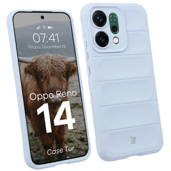 Pancerne etui Bizon Case Tur do Oppo Reno 14, jasnoniebieskie