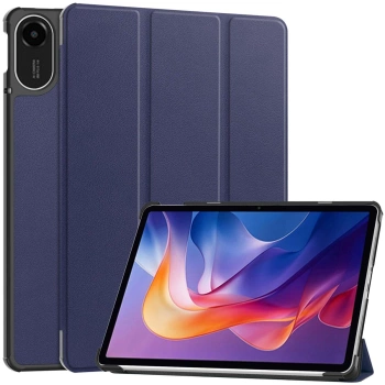 Etui z klapką Bizon Case Tab Croc do Xiaomi Redmi Pad 2, granatowe
