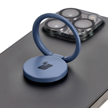 Uchwyt na palec Bizon Accessories Ring Turtle uniwersalny, szary