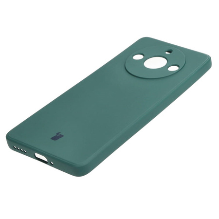 Etui Bizon Case Silicone Sq do Realme 11 Pro / 11 Pro+, ciemnozielone