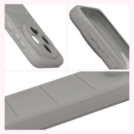 Pancerne etui Bizon Case Tur do Vivo X300, jasnoszare