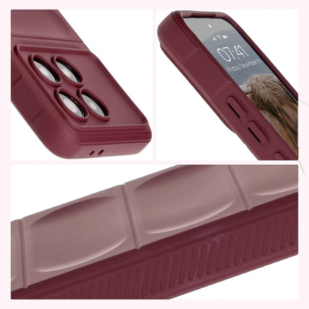 Pancerne etui Bizon Case Tur do Xiaomi Poco F6 Pro, ciemnofioletowe