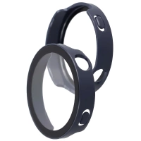 Etui ze szkłem do zegarka Bizon Case Watch Adamo do Huawei Watch GT6 41 mm, niebieskie