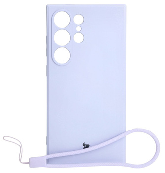 Etui Bizon Case Silicone Sq do Galaxy S24 Ultra, jasnofioletowe