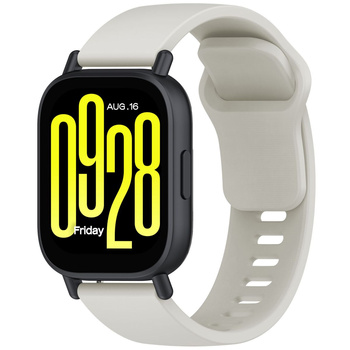 Pasek silikonowy do smartwatcha, Bizon Strap Watch Silicone Pro H, Quick Release 22 mm, szary