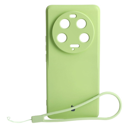 Etui Bizon Case Silicone Sq do Xiaomi 13 Ultra, jasnozielone