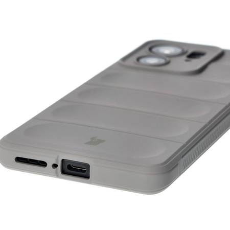 Pancerne etui Bizon Case Tur do Motorola Edge 40, jasnoszare