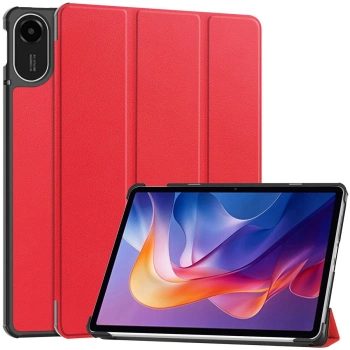 Etui z klapką Bizon Case Tab Croc do Xiaomi Redmi Pad 2, czerwone