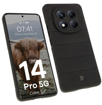 Pancerne etui Bizon Case Tur do Xiaomi Redmi Note 14 Pro 5G / Poco X7, czarne