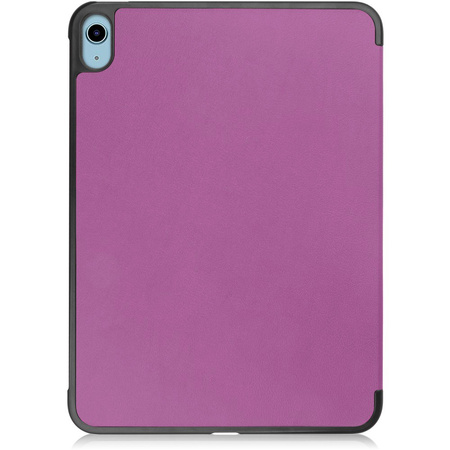 Etui Bizon Case Tab Croc do Apple iPad 10 10.9 2022, ciemnofioletowe