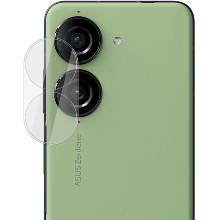 Szkło na aparat Bizon Glass Lens do Asus Zenfone 10, 2 sztuki