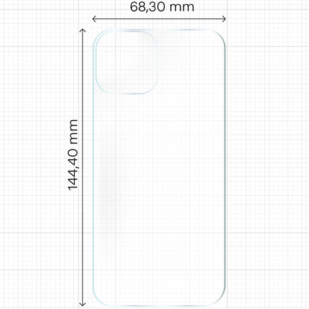 Folia hydrożelowa na tył Bizon Glass Hydrogel Back, iPhone 15, 2 sztuki