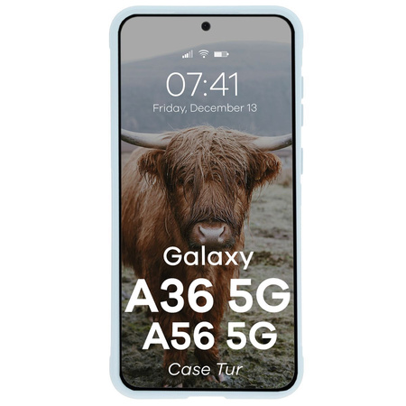 Pancerne etui Bizon Case Tur do Galaxy A36 5G / Galaxy A56 5G, jasnoniebieskie