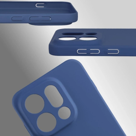 Etui Bizon Case Łupka do Oppo Find X9, niebieskie