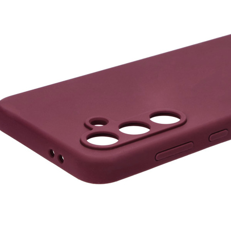 Silikonowe etui Bizon Soft Case do Galaxy S24 FE, ciemnofioletowe