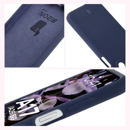 Silikonowe etui Bizon Soft Case do Galaxy A17 5G / A26 5G, ciemnoniebieskie