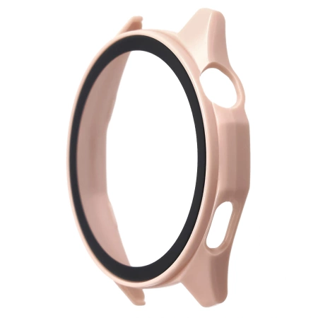 Etui ze szkłem do zegarka Bizon Case+Glass Watch do Huawei Watch GT6 46 mm, różowe