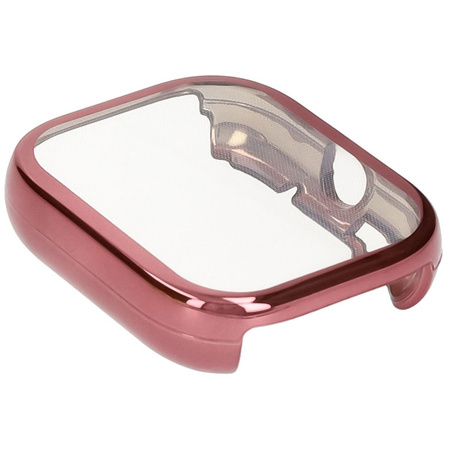 Etui z osłoną ekranu Bizon Case Watch Felipe do Xiaomi Redmi Watch 5, różowe