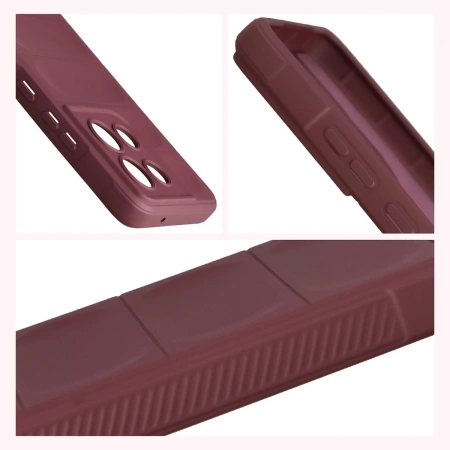 Pancerne etui Bizon Case Tur do Motorola Moto G86 5G, burgundowe