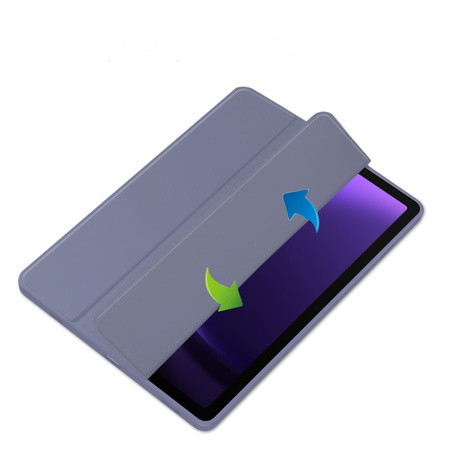 Etui Bizon Case Tab Clear Matt do Galaxy Tab S10 Lite / S10 FE / S9 / S9 FE, lawendowe