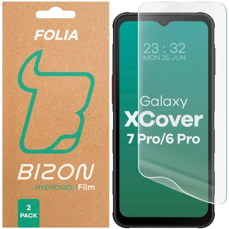 Folia hydrożelowa na ekran Bizon Glass Hydrogel dla Galaxy XCover 6 Pro, 2 sztuki