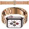 Pasek ze stali nierdzewnej Bizon Strap Watch Aura do Apple Watch 38/40/41/42 mm, różowozłoty