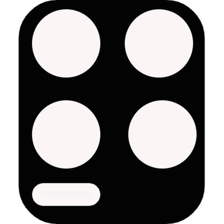 Szkło na aparat Bizon Glass Silk Lens dla Realme 8 4G / 8 Pro, 2 sztuki