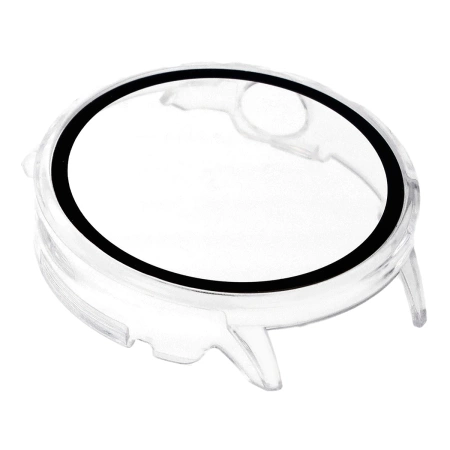 Etui ze szkłem do zegarka Bizon Case Watch Adamo do OnePlus Watch 3 43 mm, przeźroczyste