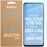 Szkło hartowane Bizon Glass Clear 2 do Realme 14x 5G / C55 / C75/ OnePlus Nord CE 3 Lite / Oppo A60 4G
