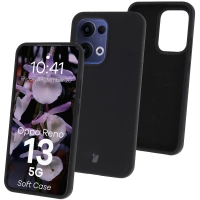 Silikonowe etui Bizon Soft Case do Oppo Reno13, czarne