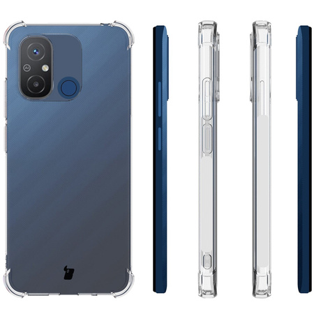 Etui + 2x szkło Bizon Case Clear Pack do Xiaomi Redmi 12C, przezroczyste