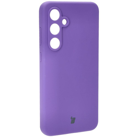 Silikonowe etui Bizon Soft Case do Galaxy S24 FE, fioletowe
