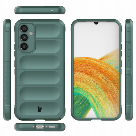 Pancerne etui Bizon Case Tur do Galaxy A34 5G, ciemnozielone
