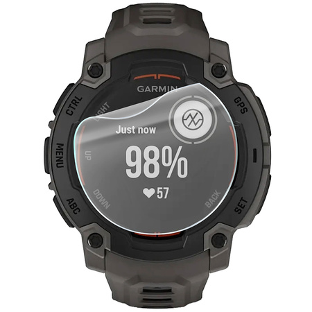 Folia hydrożelowa na ekran Bizon Glass Watch Hydrogel Duo do Garmin Instinct E 45 mm, 2 sztuki