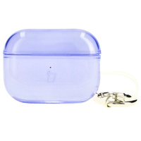 Etui Bizon Case Headphone Clear do Airpods Pro 2, przezroczysto-fioletowe