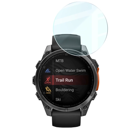 Szkło hartowane na ekran Bizon Glass Watch Clear do Garmin Tactix 8 AMOLED 51 mm / SOLAR 51 mm